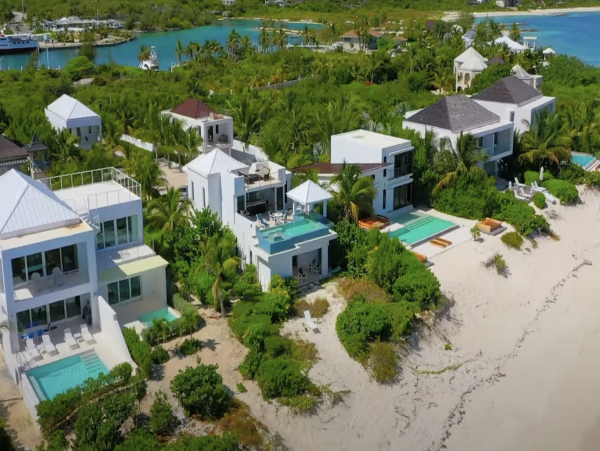 Luxury Three Level Beachfront Vacation Villa Turks & Caicos